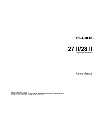 Thumbnail of document Manual - 28II Rugged Digital Multimeter